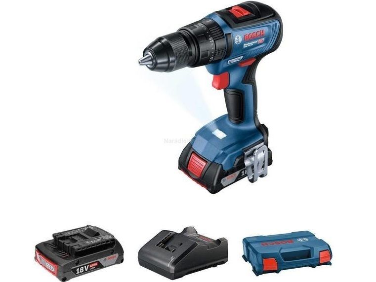 BOSCH GSB 18V-502 aku příklepová vrtačka 2x 2,0Ah Li-on - 06019H5100