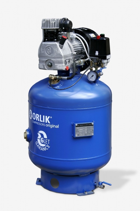 ORLÍK SKS 4/100 vertikální olejový kompresor 400V, 0,75kW, 100l