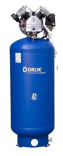 ORLÍK SKS 9/200/12 vertikální olejový kompresor 1,5kW, 150l/min., 12 bar