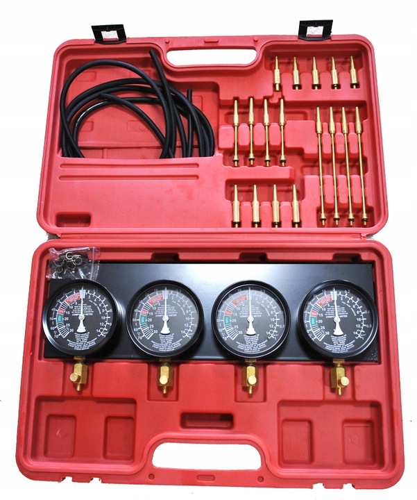 QUATROS QS30504 Tester na synchronizaci karburátorů, vakuometry + redukce