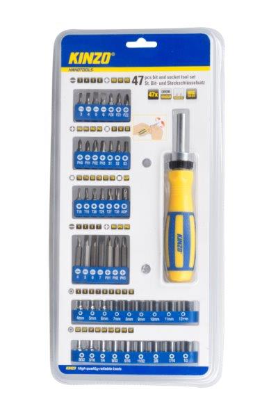 KINZO 54193 set bitů a hlavic 47ks