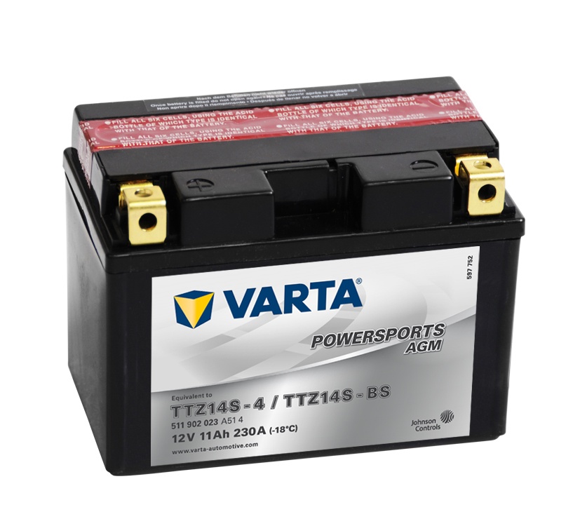 VARTA 511902 12V 11Ah YTZ14S-BS motobaterie (TTZ14S-BS)