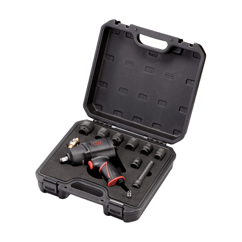 M7 NC-4255QK 1/2" pneu příklepový utahovák 1627Nm + kufr s příslušenstvím