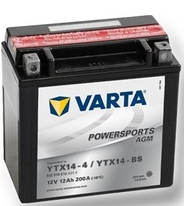 Varta YTX14-BS, 512014 12V 12Ah motobaterie