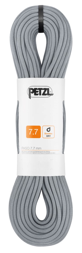 PETZL PASO GUIDE 7,7mm 60m šedé dynamické lano