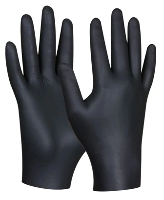 GEBOL BLACK NITRIL nitrilové rukavice 80 ks - velikost L