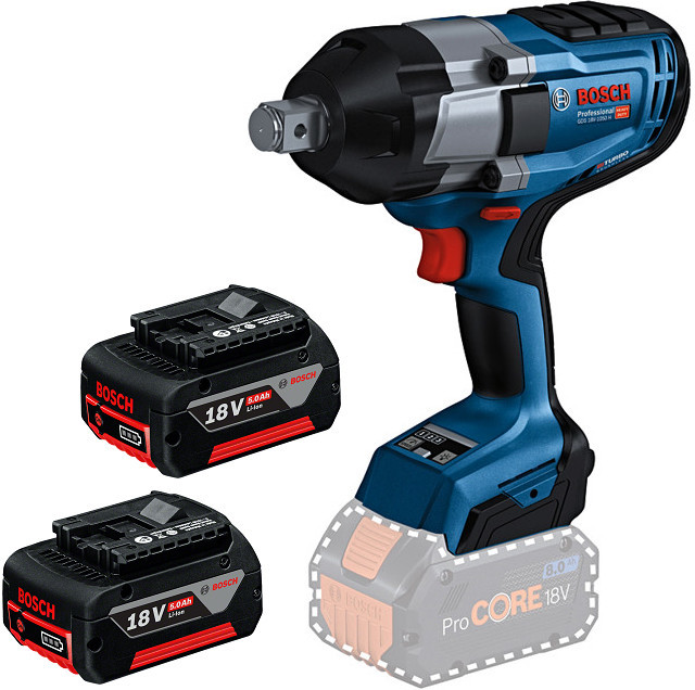 BOSCH GDS 18V-1050 H BiTurbo Aku rázový utahovák 18V/5.0Ah - 06019J8522