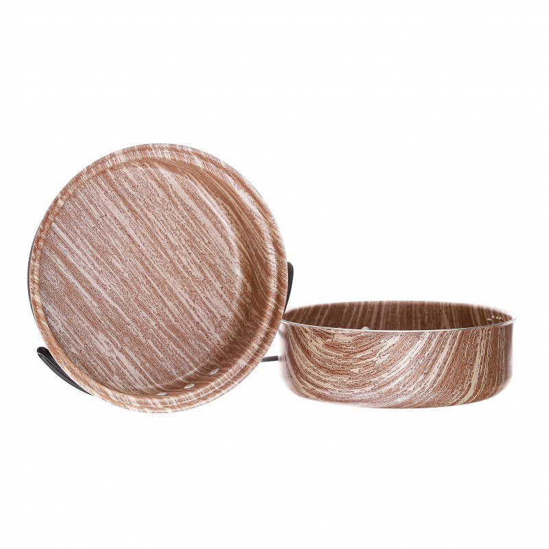 ALB COLLECTION WOOD ČESKÁ SOUPRAVA 2 dílná, antiadhez PTFE, design dřevo