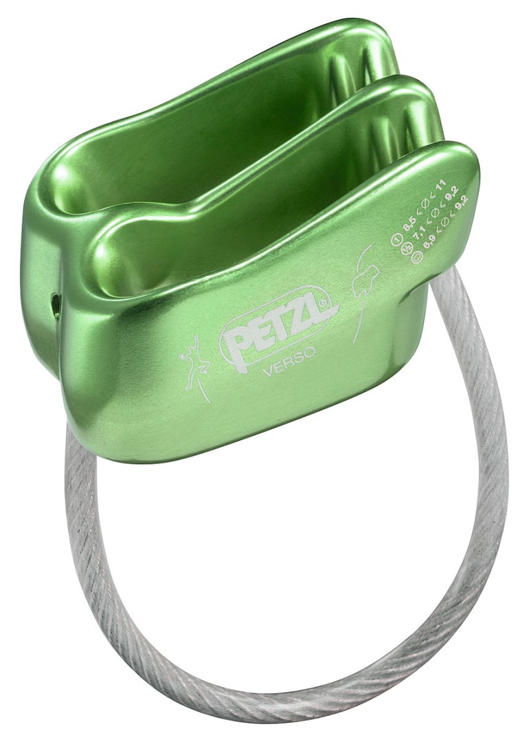 PETZL VERSO jistící brzda zelená