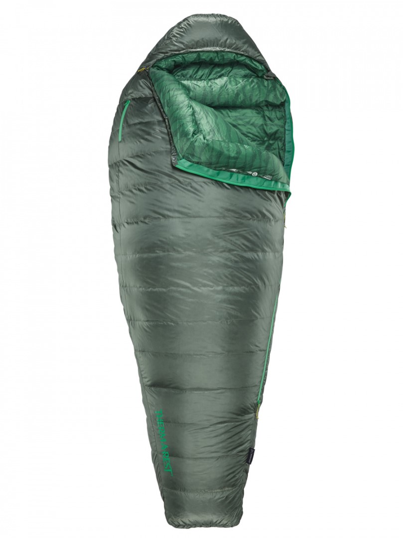 Therm-a-Rest QUESTAR 0°C Balsam Regular péřový spacák šedozelený