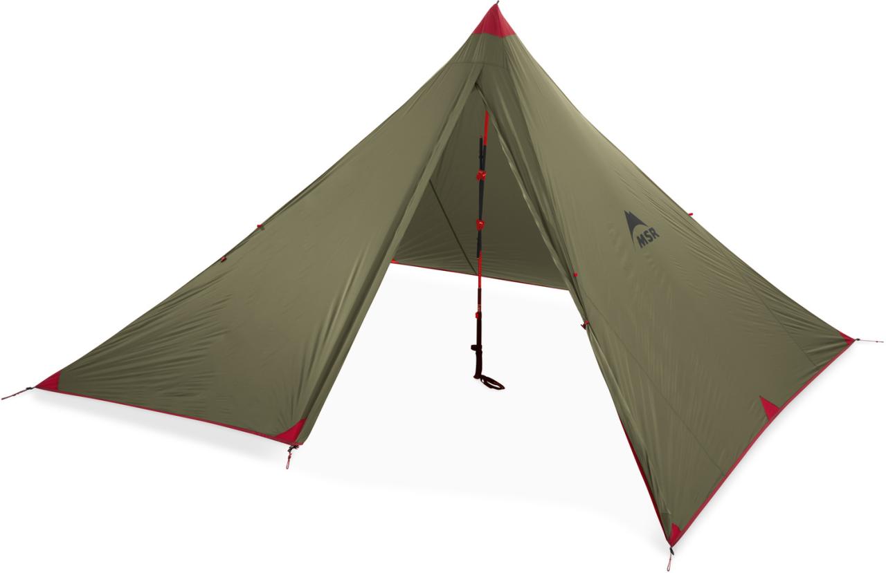 MSR FRONT RANGE ULTRALIGHT TARP SHELTER Green ultralehký přístřešek pro 4 osoby zelený