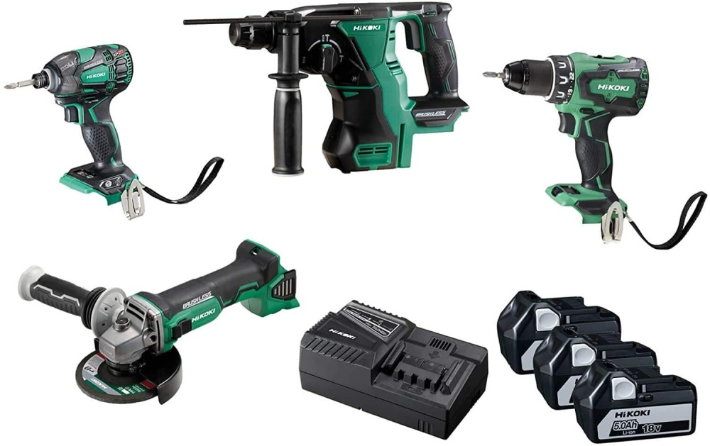 HIKOKI 4-dílný 18V set aku nářadí KC18DG4LWDZ