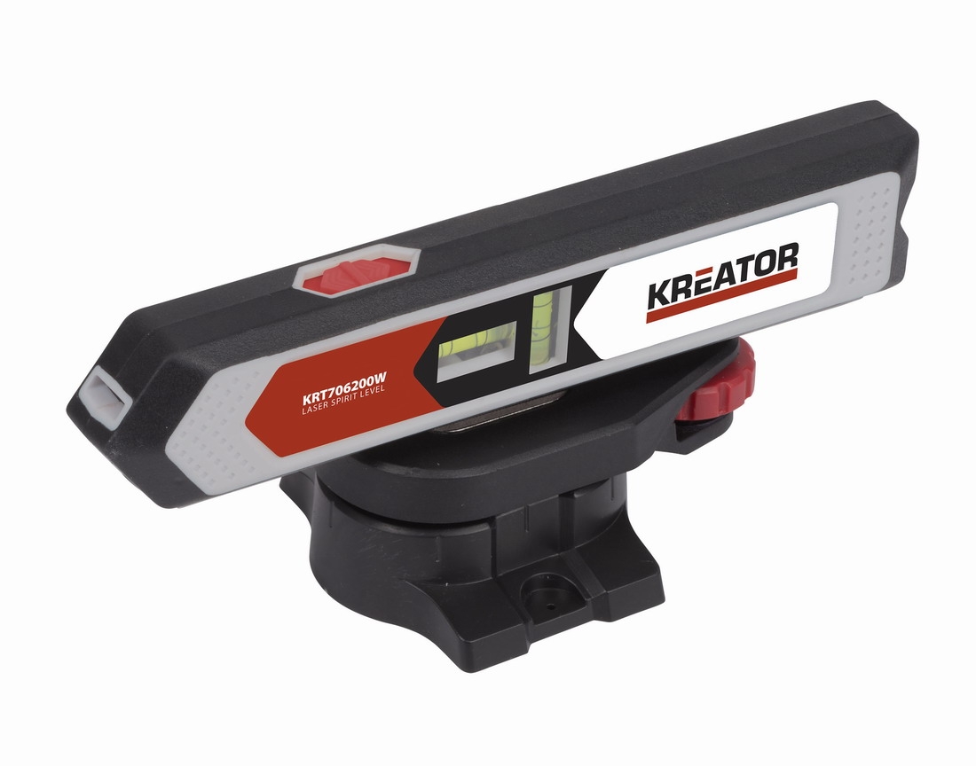 KREATOR KRT706200W Laserová vodováha 165mm