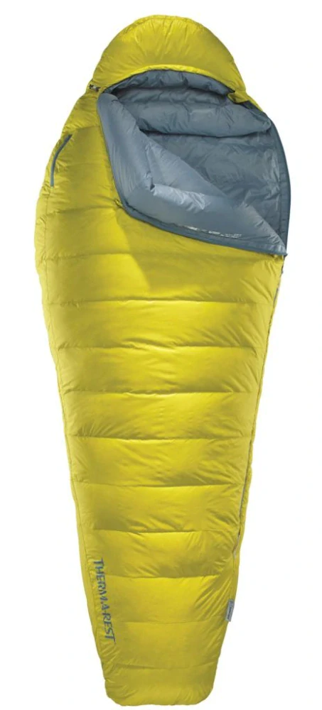 Therm-a-Rest PARSEC 20 Small Larch péřový spacák žlutý (limit - 6°C)