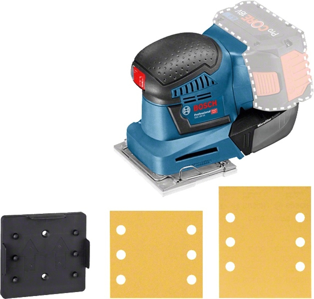 BOSCH GSS 18V-10 solo Aku vibrační bruska 18V (bez aku) - 06019D0200