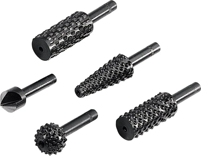 WOLFCRAFT 2540000 rašple + záhlubník dřevo/kov - sada 4 ks