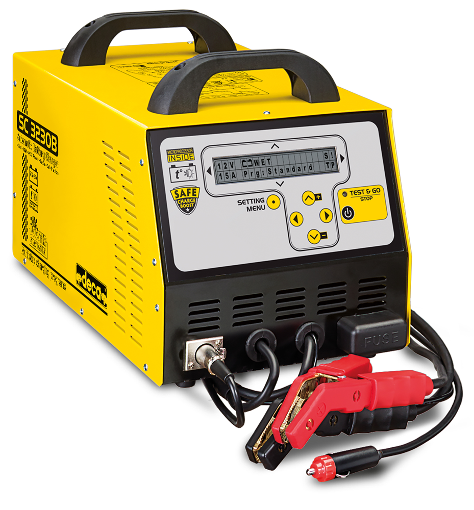 DECA SC 3230B Automatická mikroprocesorová nabíječka, tester a startovačka 6V/12V/24V