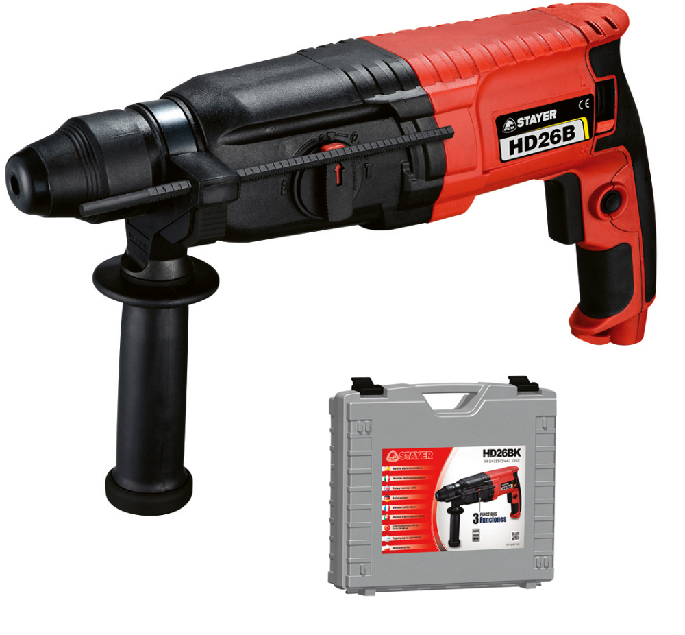 STAYER HD 26 BK Vrtací a sekací kladivo 800W, SDS+
