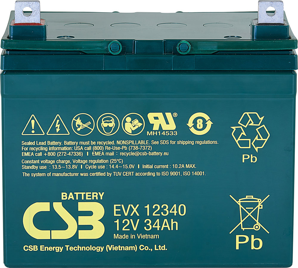 CSB EVX12340 (12V/34Ah) záložní akumulátor