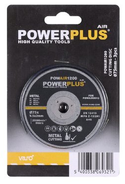 PowerPlus POWAIR1200 Řezací kotouč 75mm (3ks)