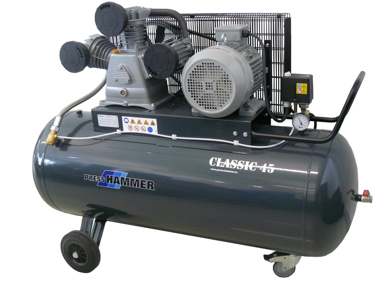 PRESS HAMMER CLASSIC 45/270 třípístový olejový kompresor 5,5kW, 400V