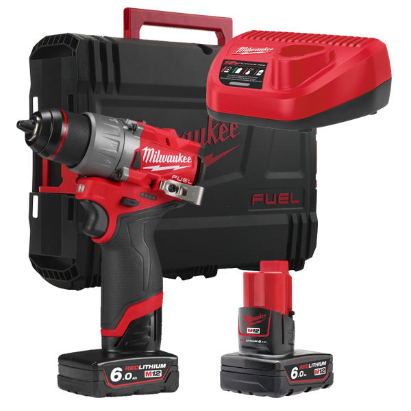 MILWAUKEE M12 FDD2-602X FUEL Aku kompaktní vrtačka 12V / 2x 6,0Ah - 4933479875