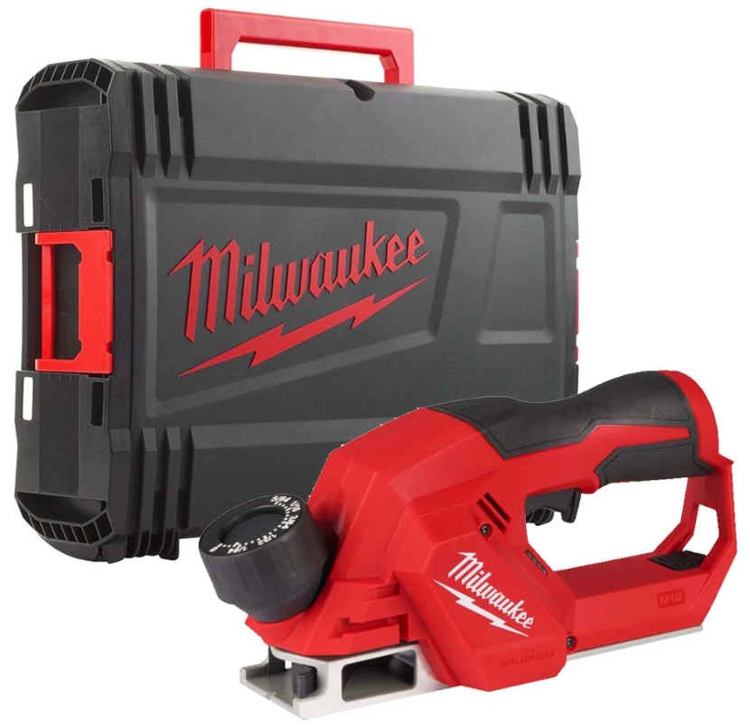 MILWAUKEE M12BLP-0X Aku bezuhlíkový aku hoblík 12V (bez aku) - 4933492850