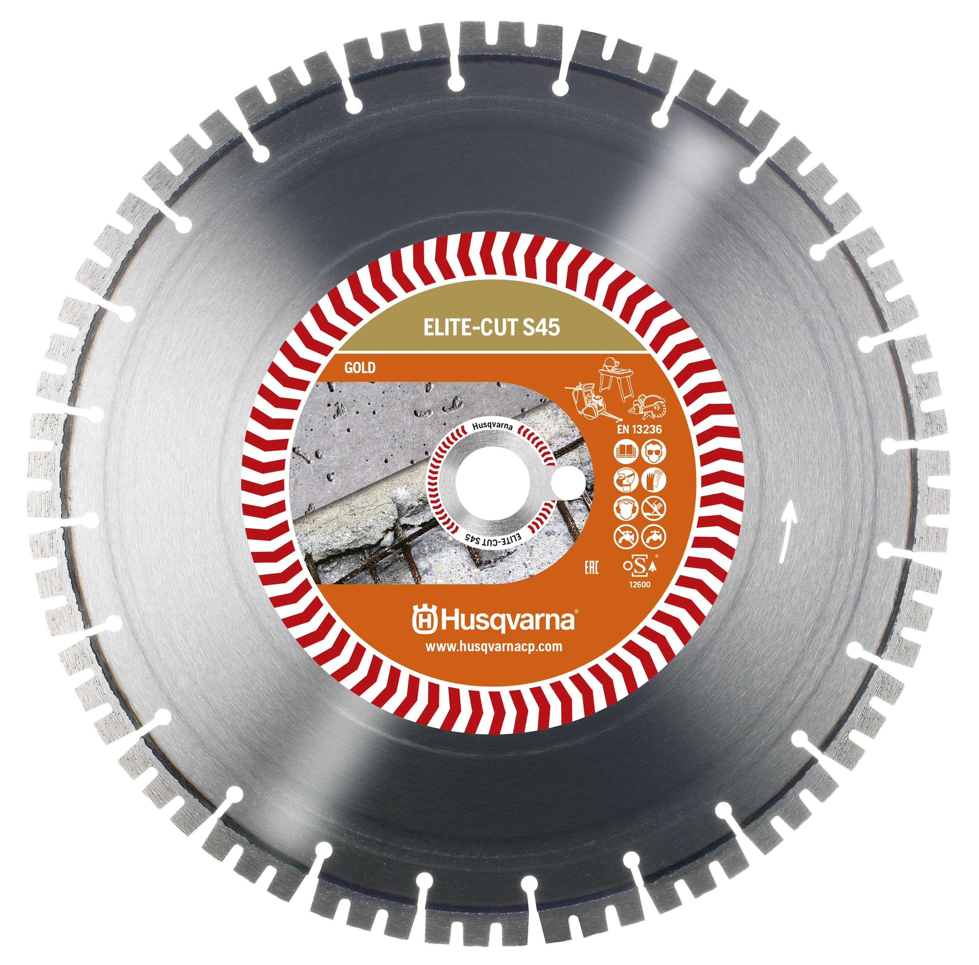 HUSQVARNA ELITE-CUT S45 diamantový řezný kotouč na armovaný beton 400mm