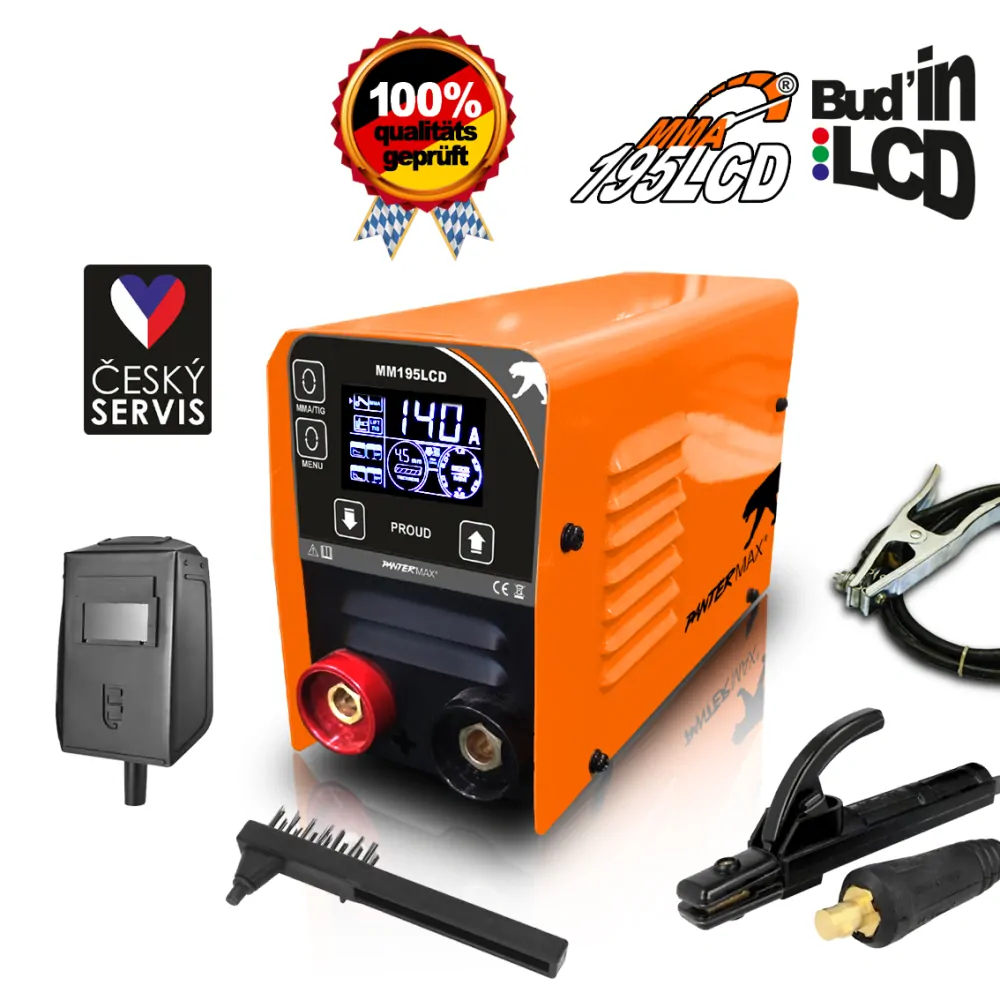PANTERMAX MMA195LCD invertorová svářečka MMA/TIG