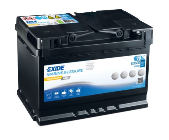 EXIDE EQUIPMENT EQ600 AGM 12V 70Ah trakční baterie
