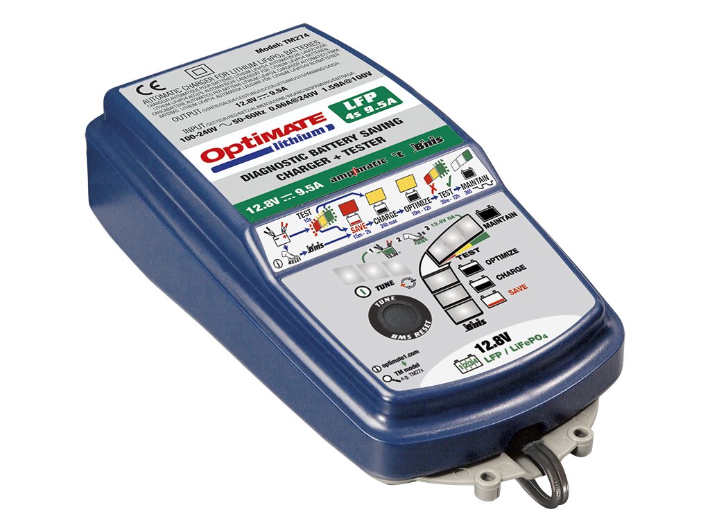 TECMATE OPTIMATE Lithium TM274 (12V/9.5A) LiFePO4 automatická nabíječka lithiových akumulátorů