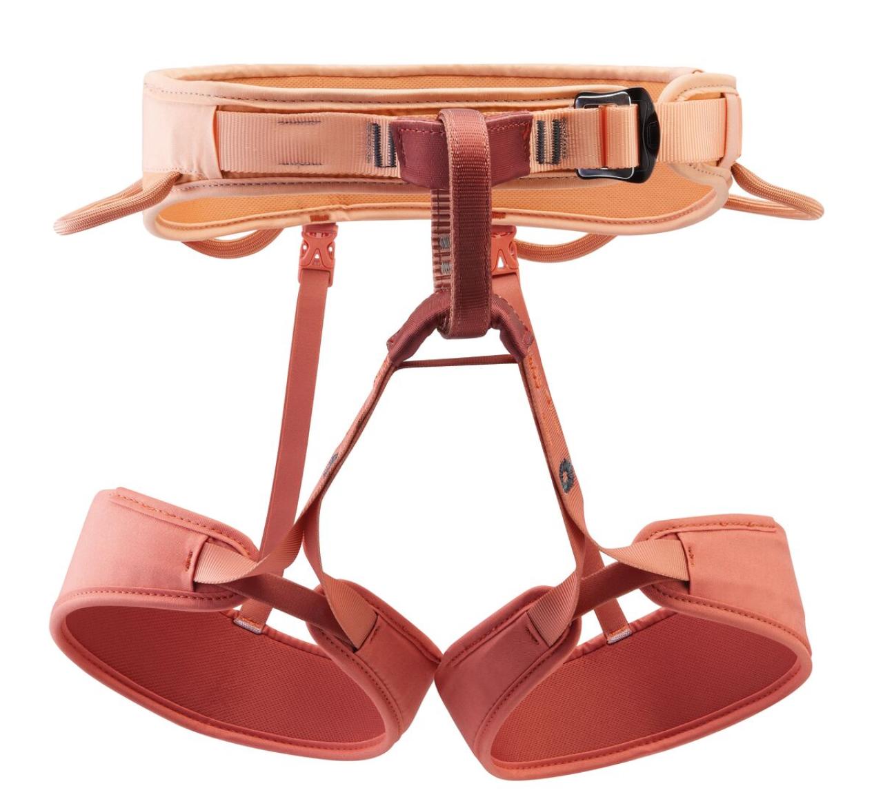 PETZL CORAX LT WOMEN XS Coral Sand dámský sedací úvazek oranžový