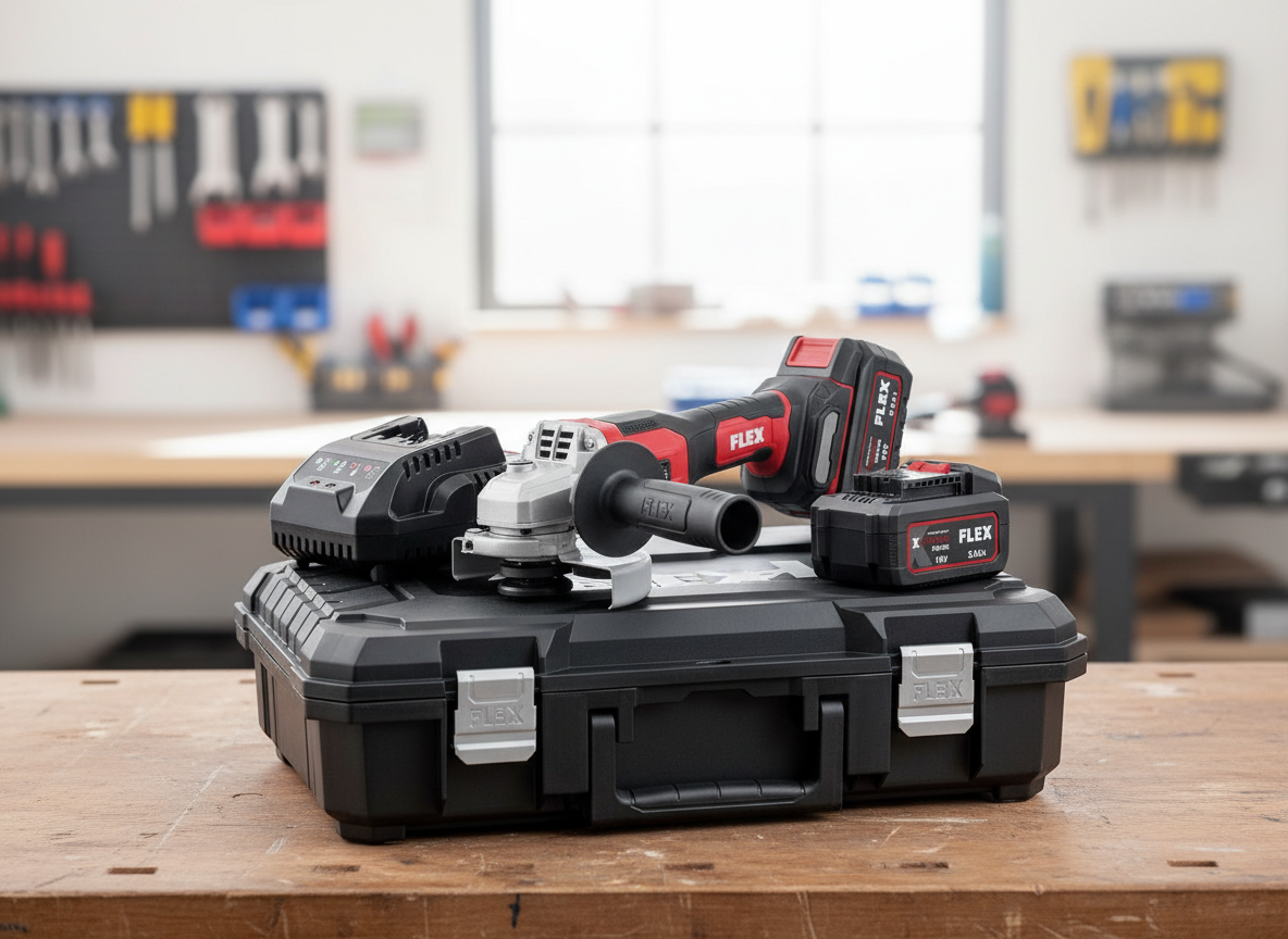 FLEX L 125 18.0-EC LD/5.0 Set Aku úhlová bruska 125mm, 2x 5,0 Ah - 530.496