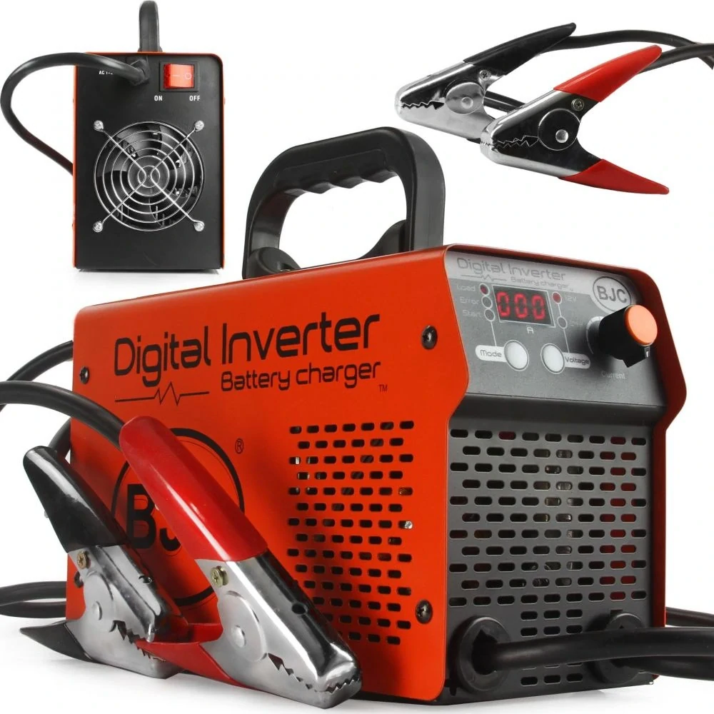 MDtools BJC M82498 Nabíječka baterií - startovací zdroj, invertorová, digitální, 50-800Ah, 12/24V, max. 600A