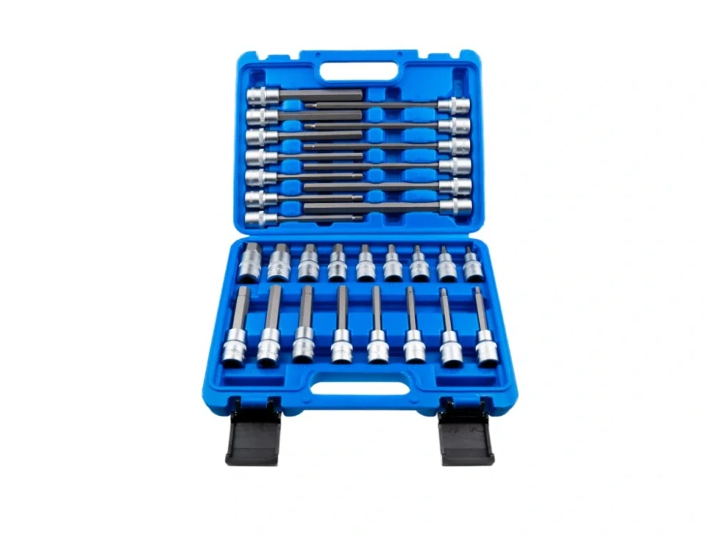 Zástrčné hlavice Imbus 1/2", H5 - H19, krátké, střední a extra dlouhé, sada 30 ks - SATRA S-SH3012