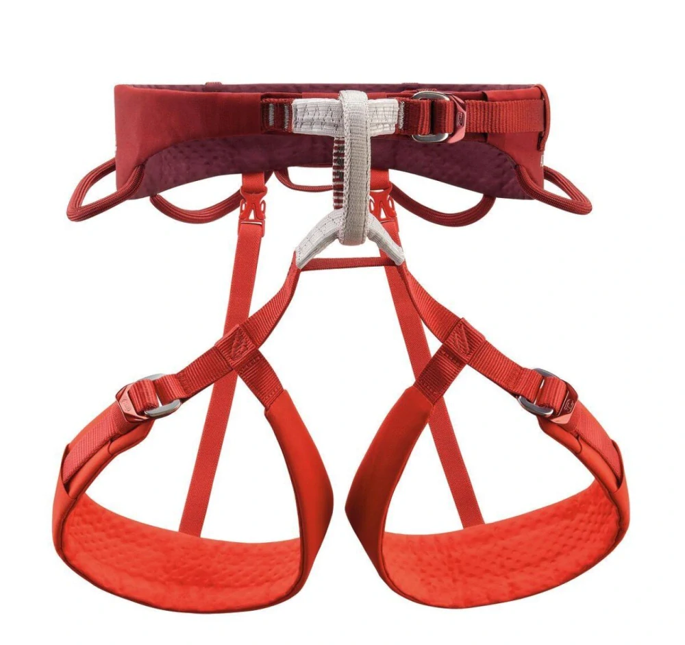 PETZL ADJAMA M DARK RED pánský sedací úvazek tmavě červený