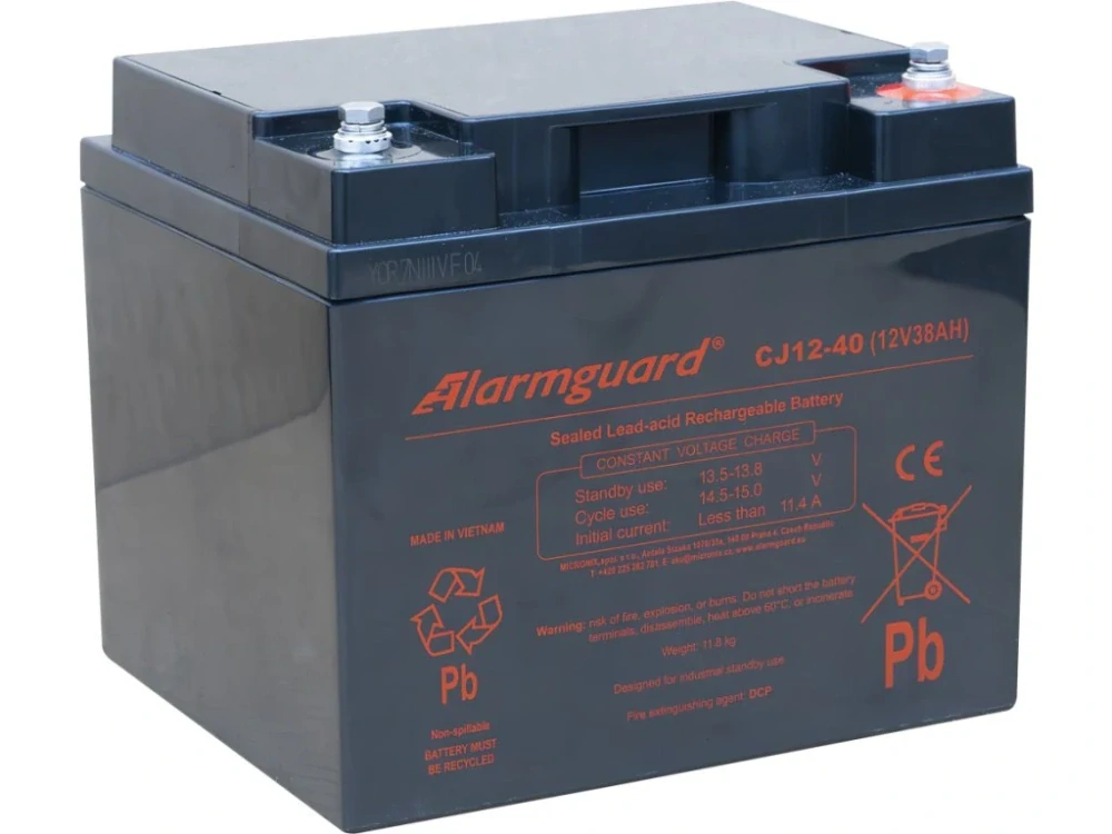 Alarmguard CJ12-40 12V/40Ah záložní akumulátor