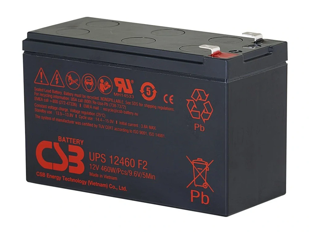 CSB UPS12460 F2 záložní akumulátor 12V/9,6Ah