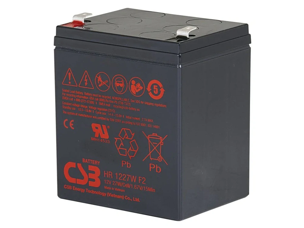 CSB HR1227W F2 záložní akumulátor 12V/6,5Ah