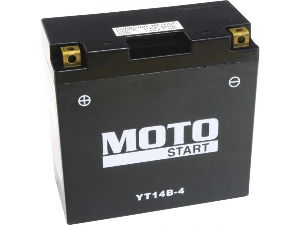 Motostart MS-YT14B-4 (12V 12Ah) / MS-YT14B-BS motobaterie 12V, 12Ah, 135A