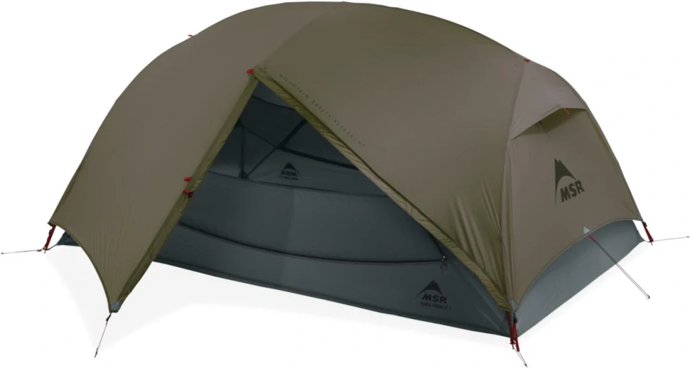 MSR HUBBA HUBBA LT 2P Olive Night stan zeleno/modrošedý pro 2 osoby