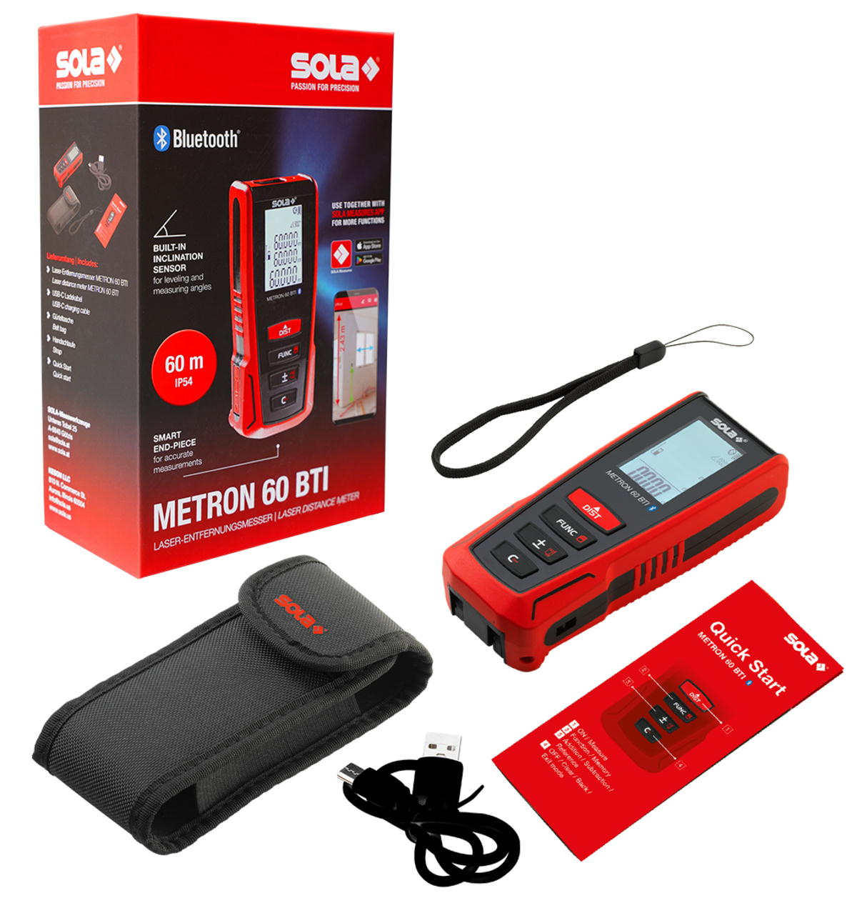 SOLA METRON 60 BTI laserový dálkoměr 60m