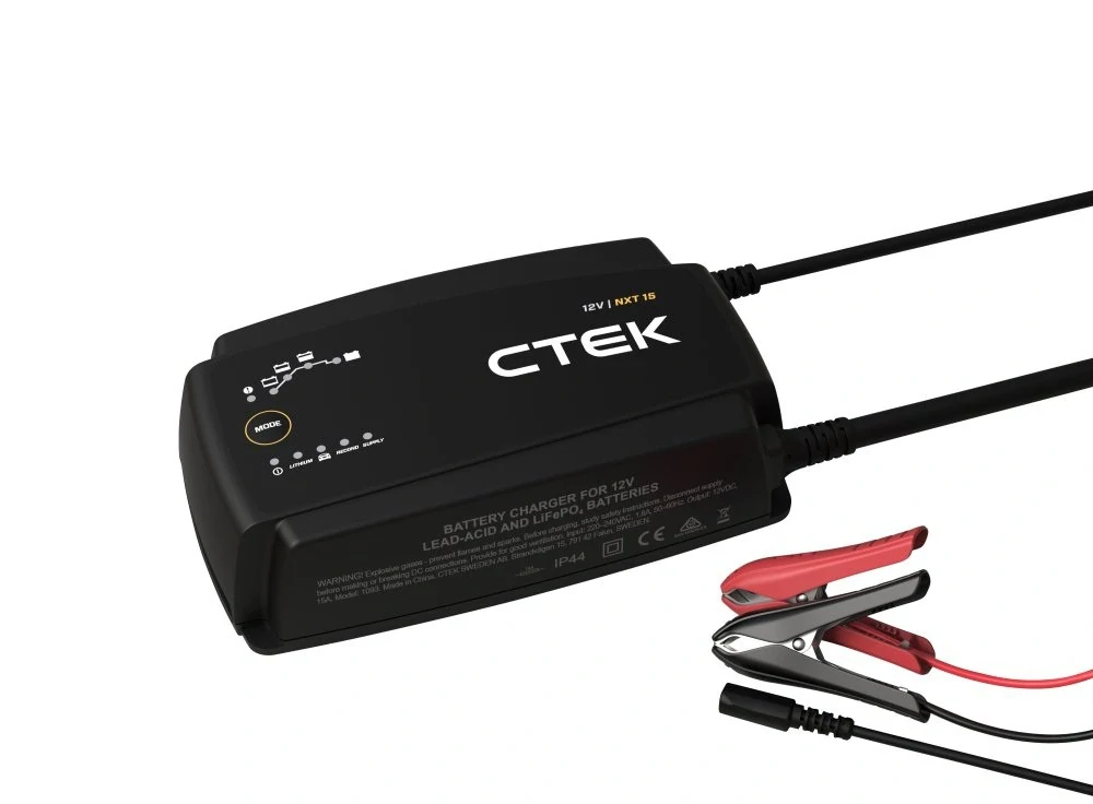 CTEK NXT 15, 12V, 15A nabíječka pro lithiové i olověné akumulátory