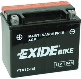 EXIDE YTX12-BS 12V 10Ah 150A AGM motobaterie (ETX12-BS)
