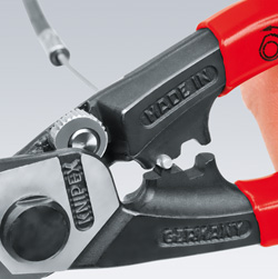 KNIPEX 9561190 nůžky na ocelová lana max pr. 4,0 mm a kulatiny 2,5mm