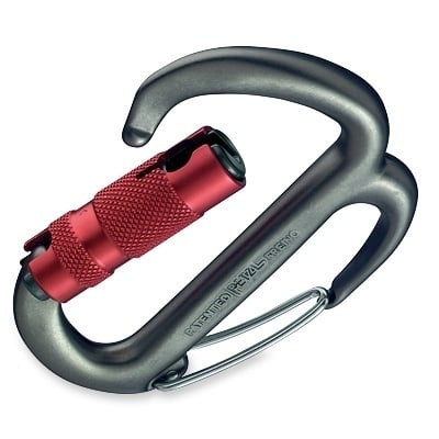 PETZL FREINO TWIST LOCK karabina pro slaňování s pojistkou zámku