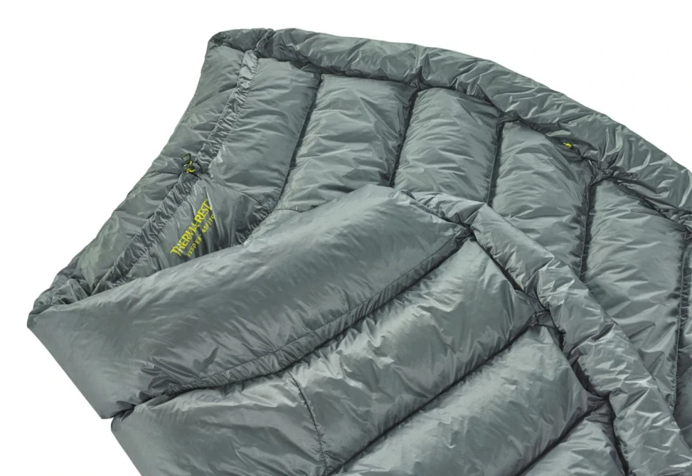 Therm-a-Rest VESPER 7°C Regular Storm péřová přikrývka šedá