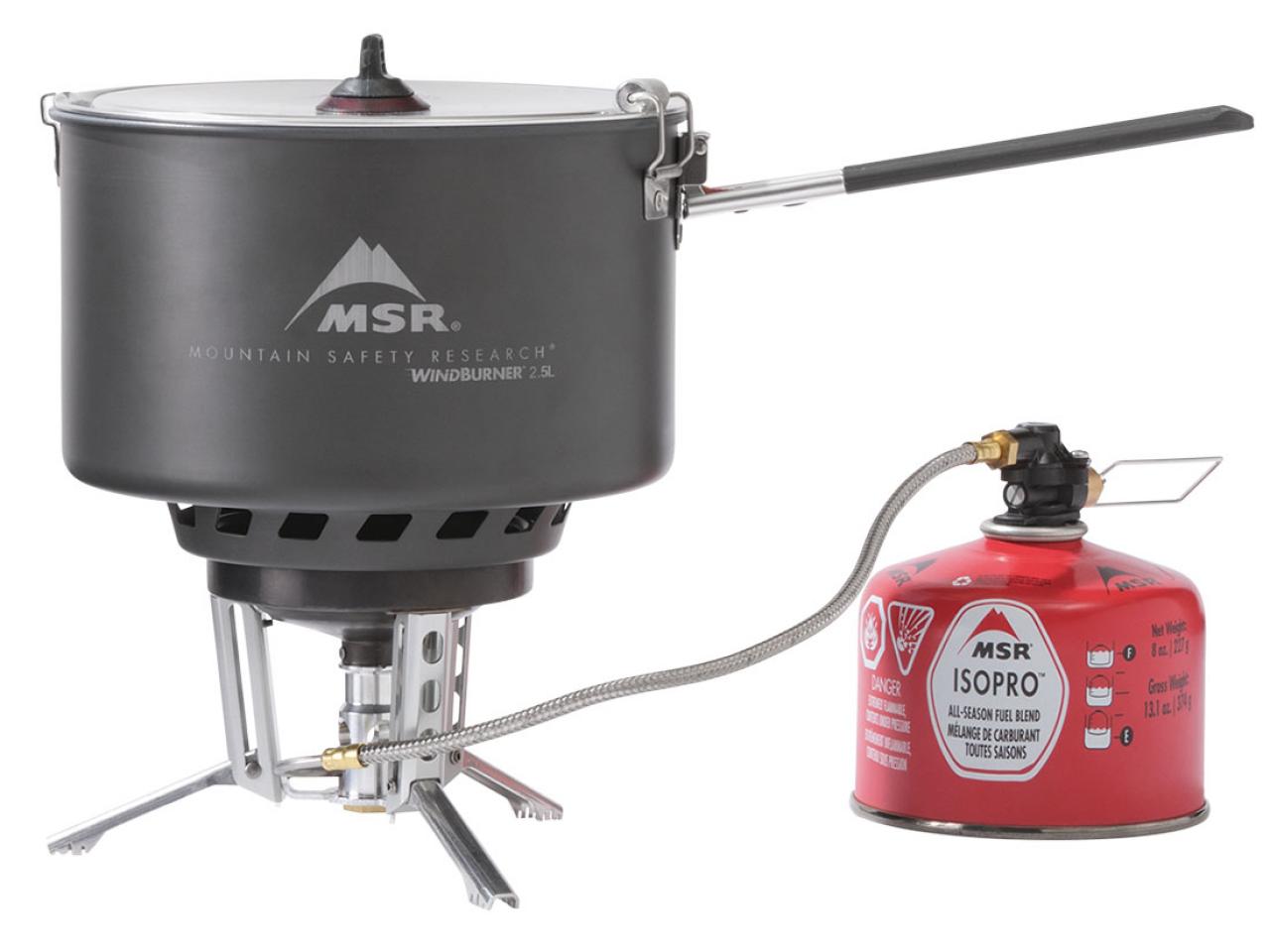 MSR WINDBURNER STOVE SYSTEM COMBO plynový vařič, 2,5 l hrnec a pánvička