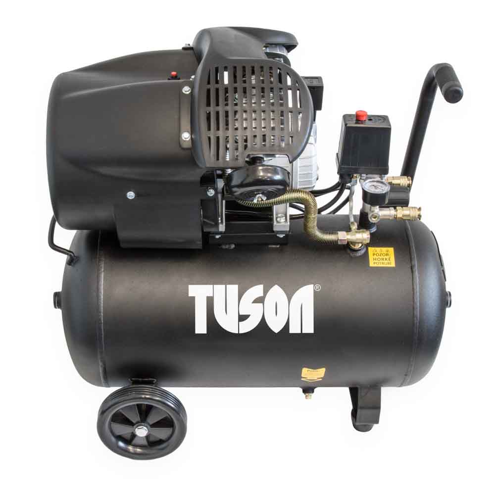 TUSON 130024 olejový dvouválcový kompresor 2,2kW, 3,0HP s 50l nádrží