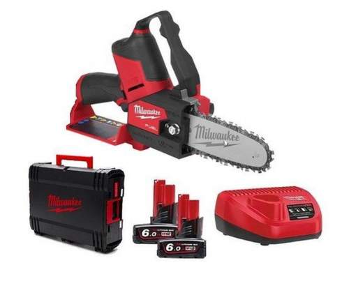 MILWAUKEE M12 FHS-602X mini aku řetězová pila 15cm, 12V / 2x 6,0Ah